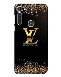 Чехол для Motorola MOTO G8 с картинкой «LV — золотые искры»