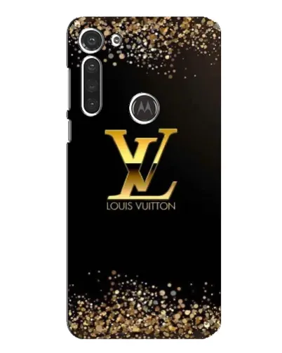Чехол для Motorola MOTO G8 с картинкой «LV — золотые искры»