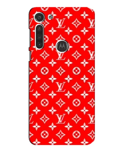 Чехол для Motorola MOTO G8 с картинкой «Яркий паттерн LV»