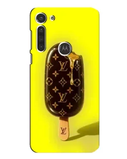 Чехол для Motorola MOTO G8 с картинкой «Мороженое от LV»