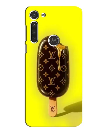 Чехол для Motorola MOTO G8 с картинкой «Мороженое от LV»