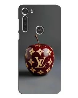 Чехол для Motorola MOTO G8 с картинкой «Красное яблоко LV»