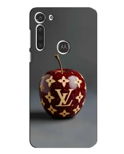 Чехол для Motorola MOTO G8 с картинкой «Красное яблоко LV»