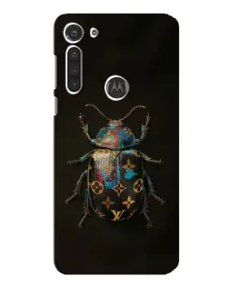 Чехол для Motorola MOTO G8 с картинкой «LV — мраморный принт»
