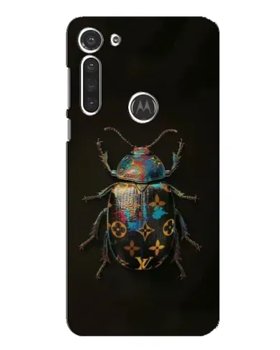Чехол для Motorola MOTO G8 с картинкой «LV — мраморный принт»