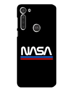 Чехол для Motorola MOTO G8 с картинкой «NASA — классика Red Blue»