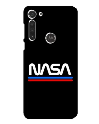 Чехол для Motorola MOTO G8 с картинкой «NASA — классика Red Blue»