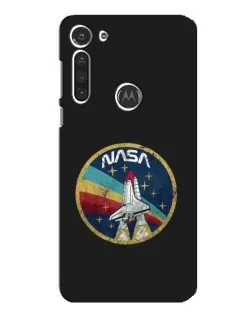 Чехол для Motorola MOTO G8 с картинкой «NASA — эмблема миссии»
