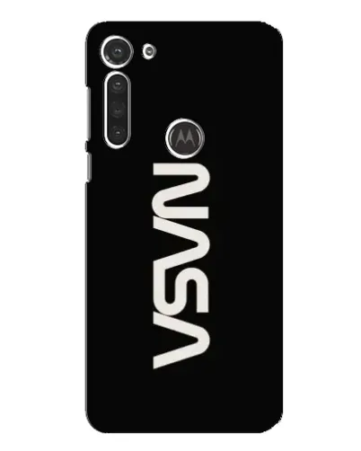 Чехол для Motorola MOTO G8 с картинкой «NASA — вертикальный логотип»