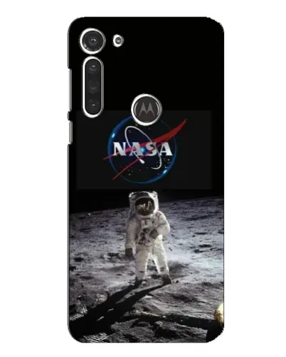 Чехол для Motorola MOTO G8 с картинкой «Астронавт на Луне»
