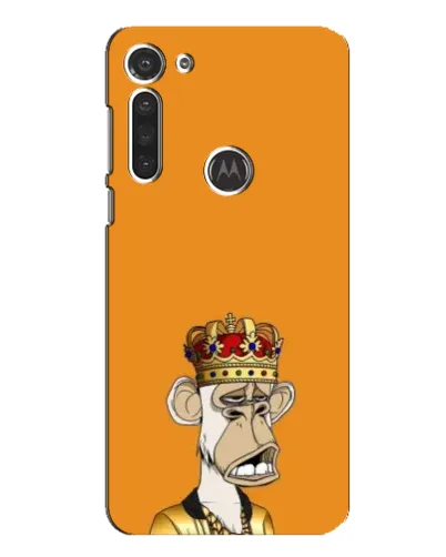 Чехол для Motorola MOTO G8 с картинкой «Золотая обезьяна Bored Ape»