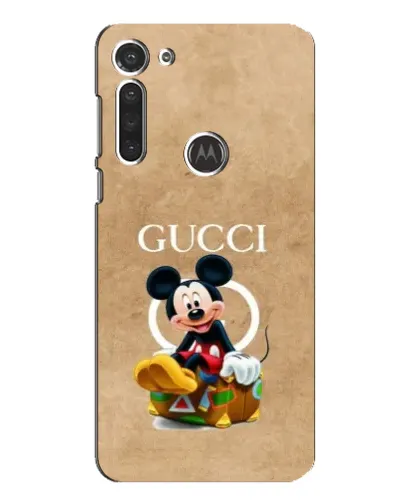 Чехол для Motorola MOTO G8 с картинкой «Микки Маус Gucci — крафт»