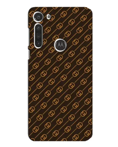 Чехол для Motorola MOTO G8 с картинкой «Gucci — золотые диагонали»