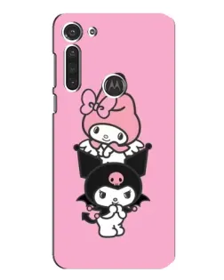 Чехол для Motorola MOTO G8 с картинкой «My Melody и Kuromi»