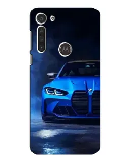 Чехол для Motorola MOTO G8 с картинкой «Голубая BMW M4» Чехол для Motorola MOTO G8 с картинкой «Голубая BMW M4»