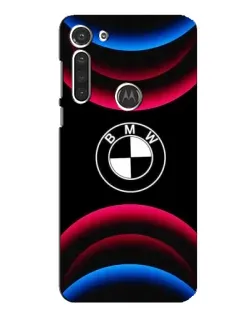 Чехол для Motorola MOTO G8 с картинкой «Логотип BMW и неоновые дуги» Чехол для Motorola MOTO G8 с картинкой «Логотип BMW и неоновые дуги»
