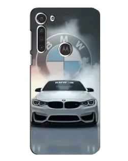 Чехол для Motorola MOTO G8 с картинкой «BMW в белом дыму» Чехол для Motorola MOTO G8 с картинкой «BMW в белом дыму»