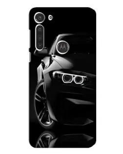 Чехол для Motorola MOTO G8 с картинкой «Черная BMW — профиль» Чехол для Motorola MOTO G8 с картинкой «Черная BMW — профиль»