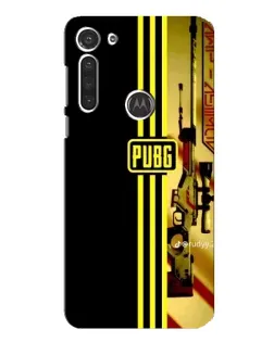 Чехол для Motorola MOTO G8 с картинкой «PUBG — камуфляжный шлем»