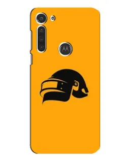 Чехол для Motorola MOTO G8 с картинкой «PUBG — золотой шлем»