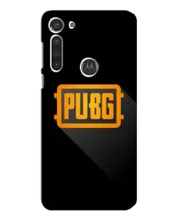 Чехол для Motorola MOTO G8 с картинкой «PUBG — рамка лого»
