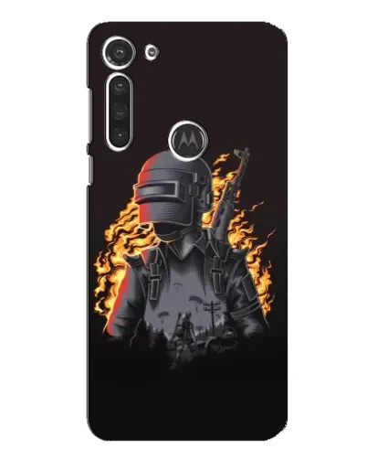 Чехол для Motorola MOTO G8 с картинкой «PUBG — огненный силуэт» Чехол для Motorola MOTO G8 с картинкой «PUBG — огненный силуэт»