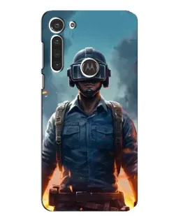 Чехол для Motorola MOTO G8 с картинкой «PUBG — реалистичный герой»