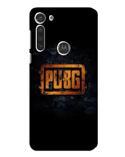 Чехол для Motorola MOTO G8 с картинкой «PUBG — золотой логотип»