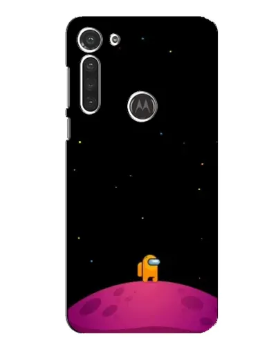 Чехол для Motorola MOTO G8 с картинкой «Одинокий герой на планете»