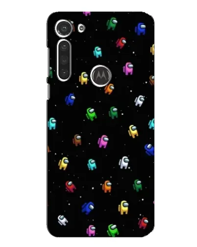 Чехол для Motorola MOTO G8 с картинкой «Экипаж Among Us»