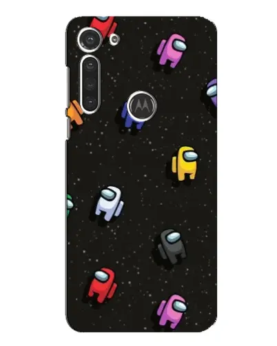 Чехол для Motorola MOTO G8 с картинкой «Космический паттерн Among Us»
