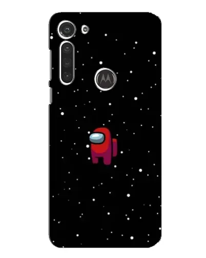Чехол для Motorola MOTO G8 с картинкой «Красный Among Us»