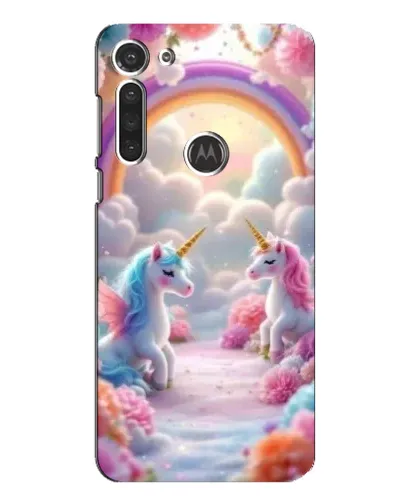 Чехол для Motorola MOTO G8 с картинкой «Радуга и единороги» Чехол для Motorola MOTO G8 с картинкой «Радуга и единороги»