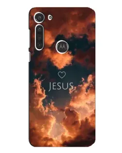 Чохол для Motorola MOTO G8 з картинкою «Сяйво Імені Jesus»
