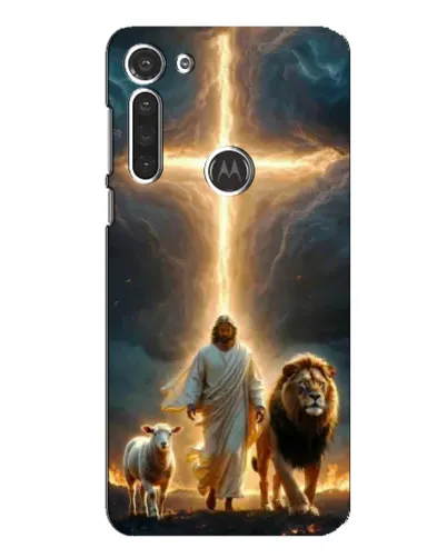 Чехол для Motorola MOTO G8 с картинкой «Лев Иуды и Свет» Чехол для Motorola MOTO G8 с картинкой «Лев Иуды и Свет»