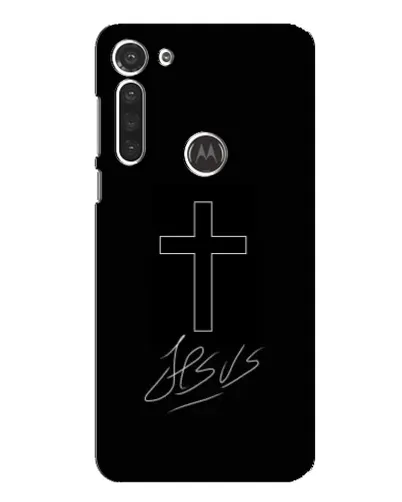 Чехол для Motorola MOTO G8 с картинкой «Графический крест Jesus» Чехол для Motorola MOTO G8 с картинкой «Графический крест Jesus»