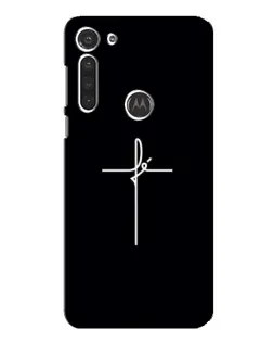 Чехол для Motorola MOTO G8 с картинкой «Тонкий крест»