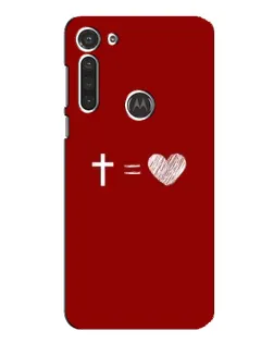 Чехол для Motorola MOTO G8 с картинкой «Уравнение любви»