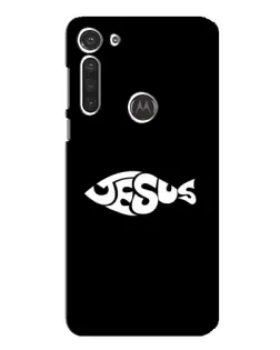 Чехол для Motorola MOTO G8 с картинкой «Рыба Jesus»