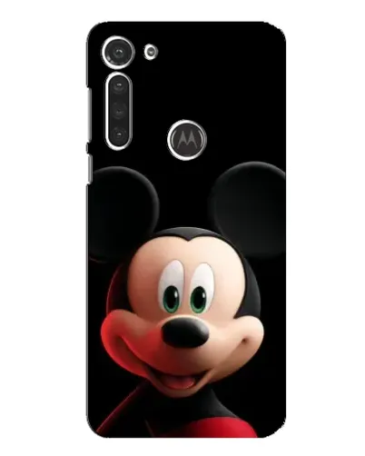 Чехол для Motorola MOTO G8 с картинкой «Улыбающийся Микки Маус»