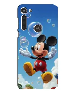 Чехол для Motorola MOTO G8 с картинкой «Mickey и мыльные пузыри»