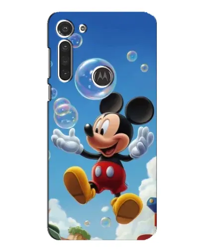 Чехол для Motorola MOTO G8 с картинкой «Mickey и мыльные пузыри»