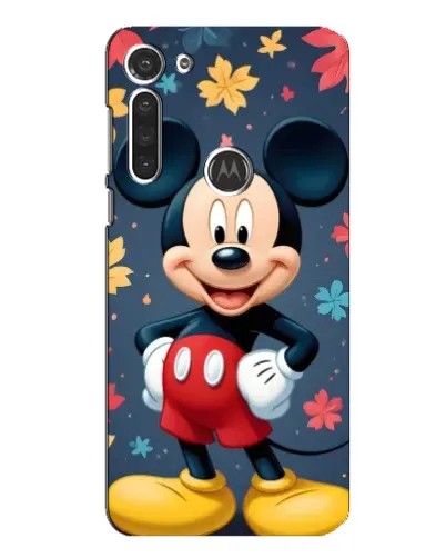 Чехол для Motorola MOTO G8 с картинкой «Осенний Mickey Mouse»