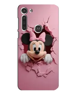Чехол для Motorola MOTO G8 с картинкой «Минни сквозь стену»