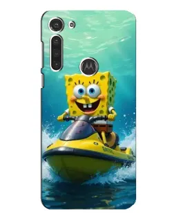Чехол для Motorola MOTO G8 с картинкой «Спанч Боб на гидроцикле» Чехол для Motorola MOTO G8 с картинкой «Спанч Боб на гидроцикле»