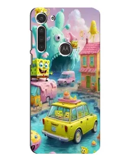 Чехол для Motorola MOTO G8 с картинкой «Монстр-трак приключения»