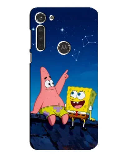 Чехол для Motorola MOTO G8 с картинкой «Губка Боб и Патрик ночью» Чехол для Motorola MOTO G8 с картинкой «Губка Боб и Патрик ночью»