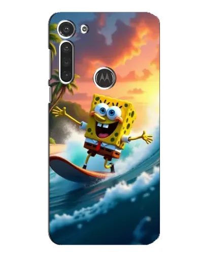 Чехол для Motorola MOTO G8 с картинкой «Губка Боб серфингист» Чехол для Motorola MOTO G8 с картинкой «Губка Боб серфингист»