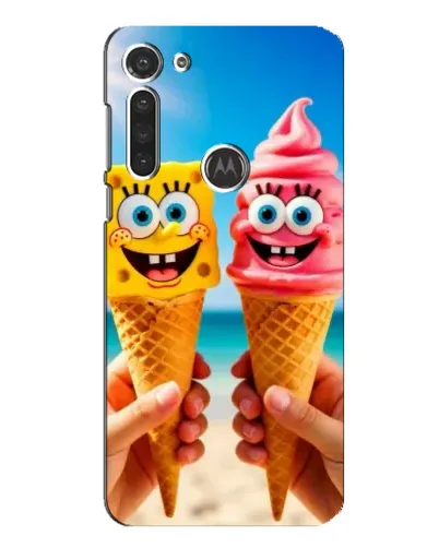 Чехол для Motorola MOTO G8 с картинкой «Спанч Боб мороженое» Чехол для Motorola MOTO G8 с картинкой «Спанч Боб мороженое»