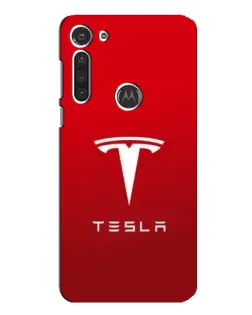 Чехол для Motorola MOTO G8 с картинкой «Tesla Red Classic»